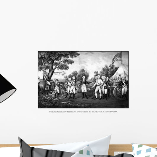 Revolutionary War Print Showing Wall Decal