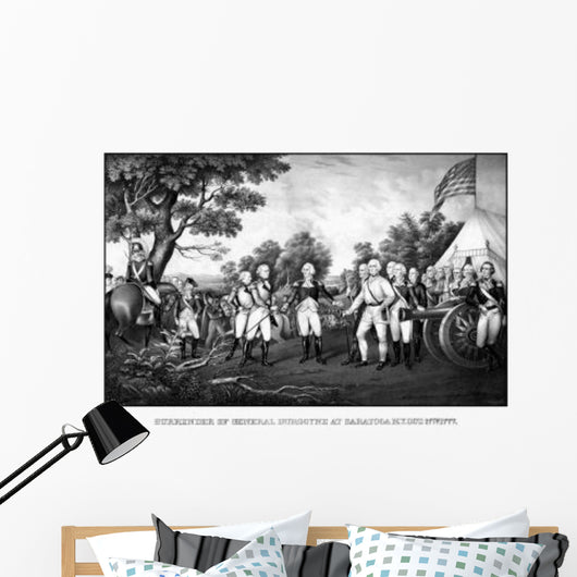 Revolutionary War Print Showing Wall Decal