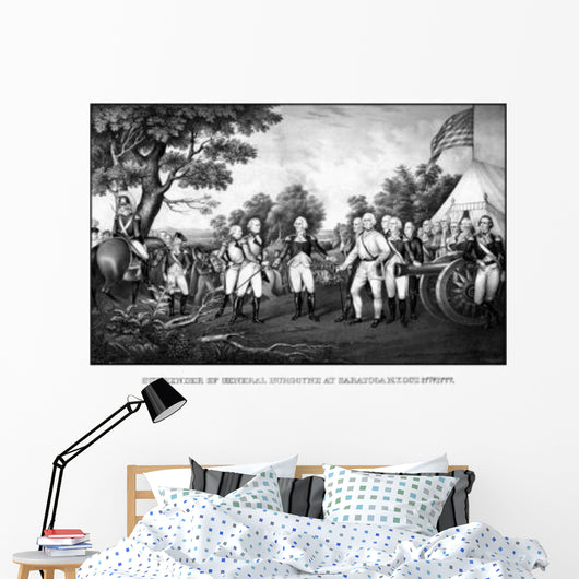 Revolutionary War Print Showing Wall Decal