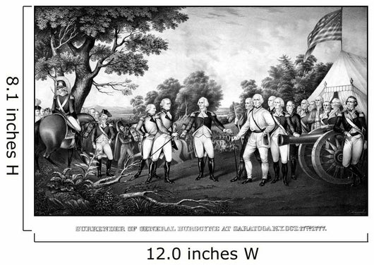 Revolutionary War Print Showing Wall Decal
