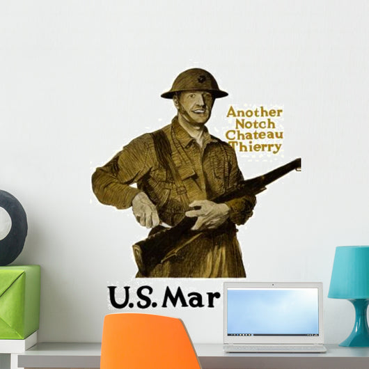 Vintage Wwi Poster Smiling Wall Decal
