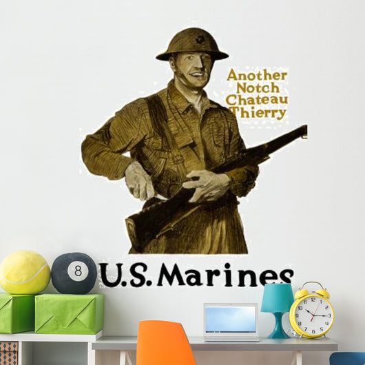 Vintage Wwi Poster Smiling Wall Decal