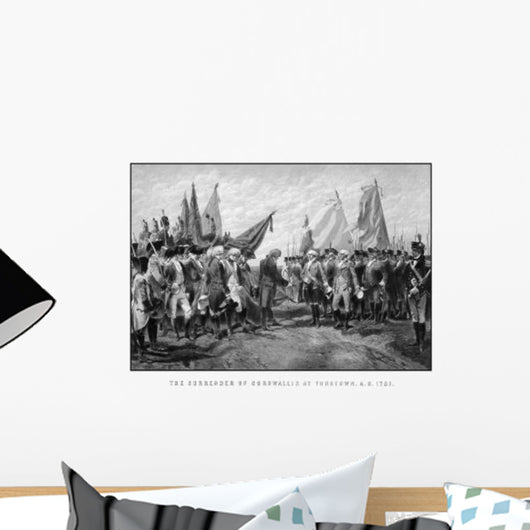 Vintage Revolutionary War Print Wall Decal Design 3