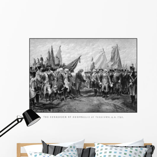 Vintage Revolutionary War Print Wall Decal Design 3