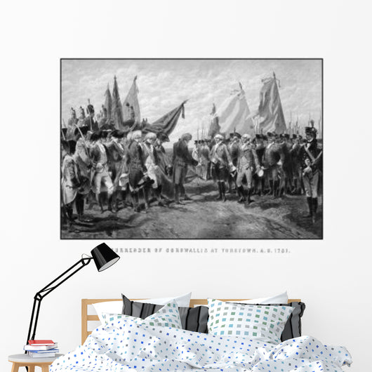 Vintage Revolutionary War Print Wall Decal Design 3