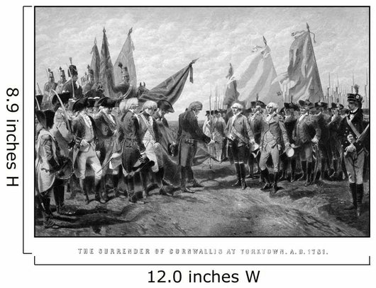 Vintage Revolutionary War Print Wall Decal Design 3