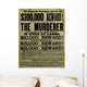 Vintage Civil War Wanted Wall Decal