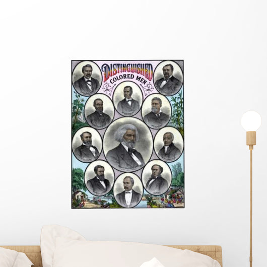 American History Print Featuring Wall Decal