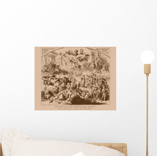 Vintage American History Print Wall Decal Design 27