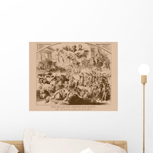 Vintage American History Print Wall Decal Design 27