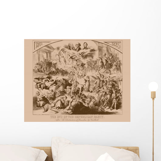 Vintage American History Print Wall Decal Design 27