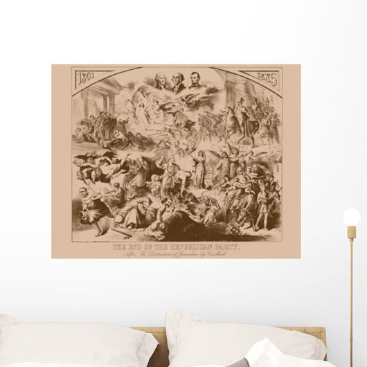 Vintage American History Print Wall Decal Design 27