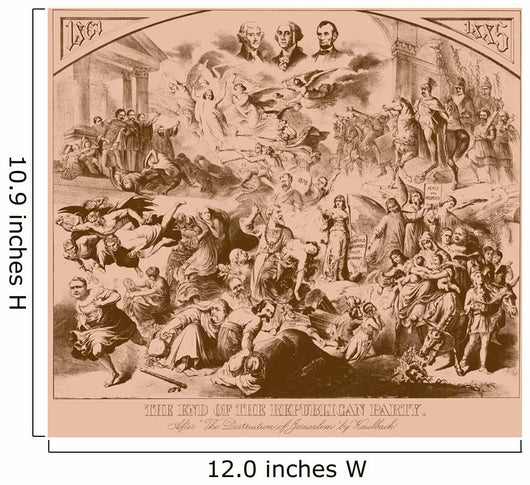 Vintage American History Print Wall Decal Design 27