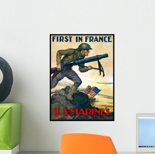 World War One Marines Wall Decal