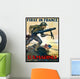 World War One Marines Wall Decal