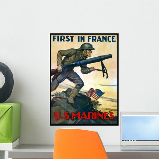 World War One Marines Wall Decal