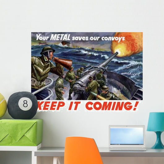 Vintage World War Ii Wall Decal Design 66