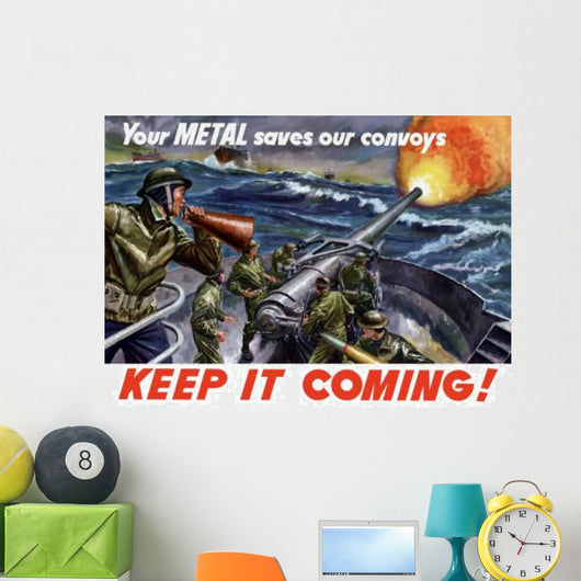 Vintage World War Ii Wall Decal Design 66