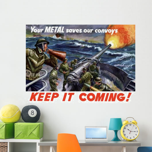 Vintage World War Ii Wall Decal Design 66