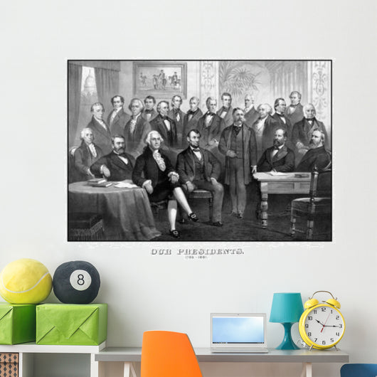 Vintage Print First Twenty-one Wall Decal