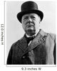 Digitally Restored Vector Portrait Wall Decal Design 2