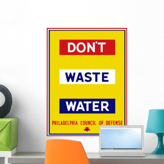 Vintage Wpa Propaganda Poster Wall Decal