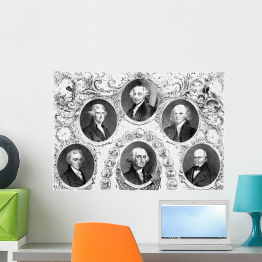 Vintage American History Print Wall Decal Design 22