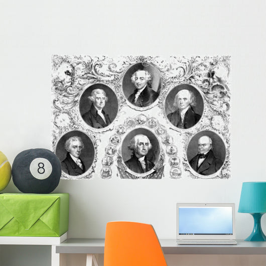Vintage American History Print Wall Decal Design 22
