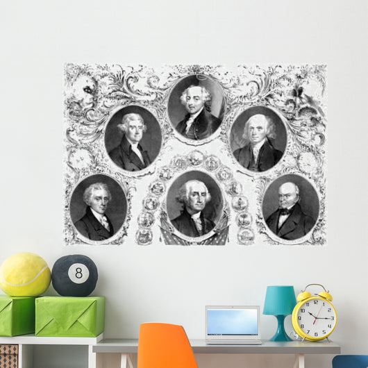 Vintage American History Print Wall Decal Design 22