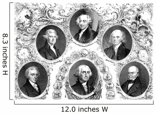 Vintage American History Print Wall Decal Design 22