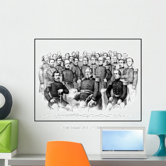 American Civil War Print Wall Decal