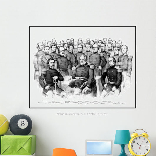 American Civil War Print Wall Decal