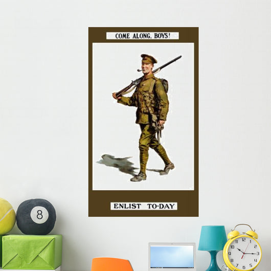 Vintage World War I Wall Decal Design 29