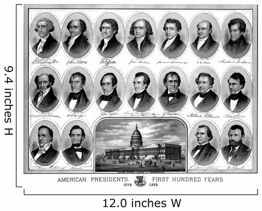 Vintage American History Print Wall Decal Design 21