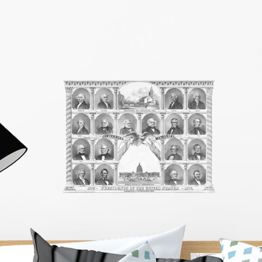 Vintage American History Print Wall Decal Design 19
