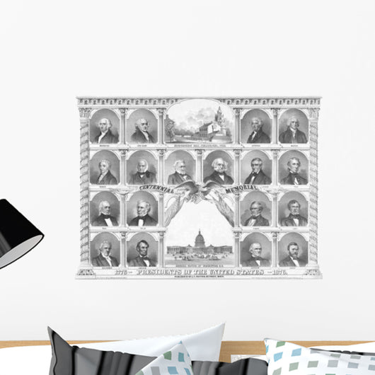 Vintage American History Print Wall Decal Design 19