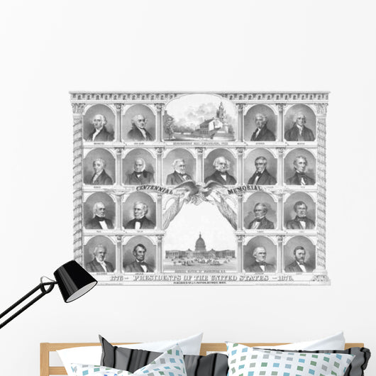 Vintage American History Print Wall Decal Design 19