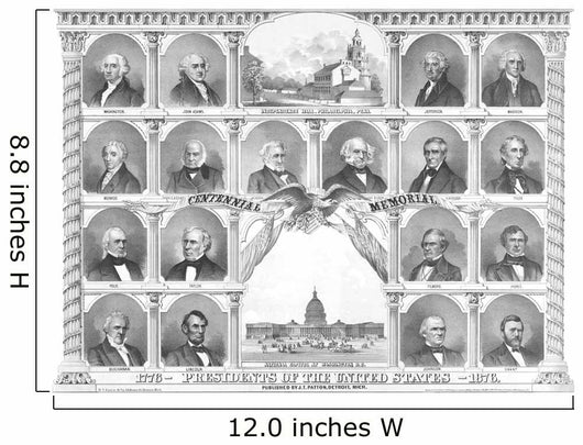 Vintage American History Print Wall Decal Design 19