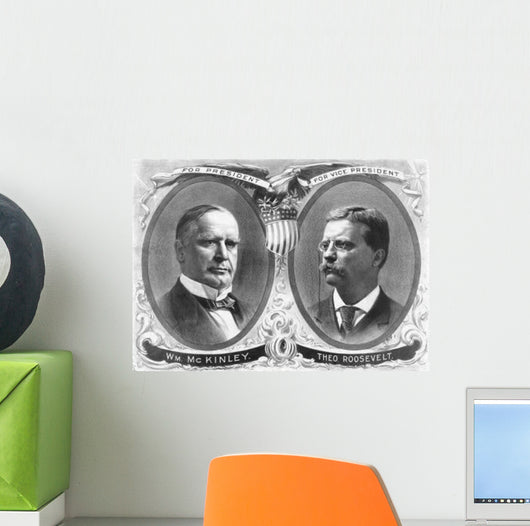 Vintage Presidential Election Poster Wall Decal