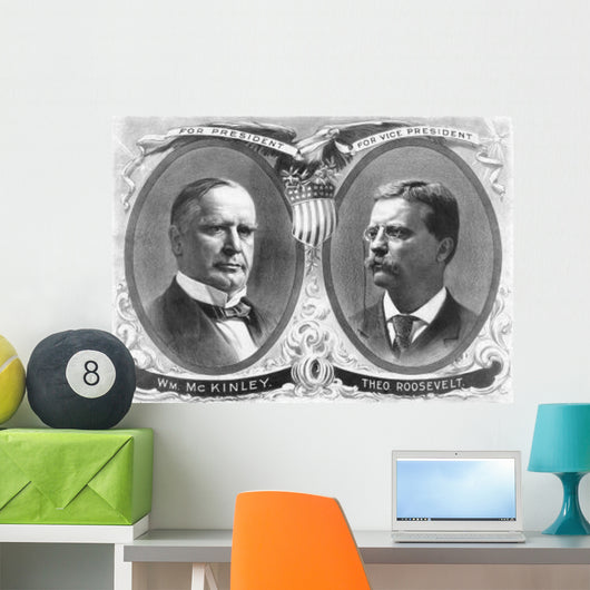 Vintage Presidential Election Poster Wall Decal