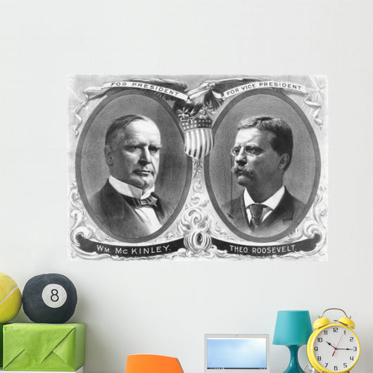 Vintage Presidential Election Poster Wall Decal