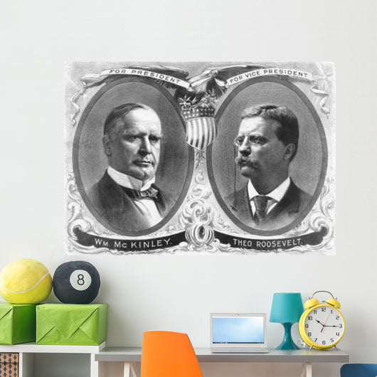 Vintage Presidential Election Poster Wall Decal