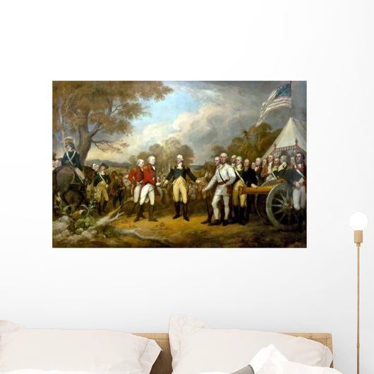 Revolutionary War Painting Showing Wall Decal