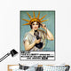 Statue Liberty Talking Telephone Wall Decal