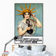 Statue Liberty Talking Telephone Wall Decal