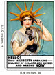 Statue Liberty Talking Telephone Wall Decal