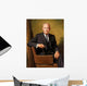Vintage Painting President Dwight Wall Decal