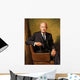Vintage Painting President Dwight Wall Decal
