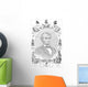 Portrait Abraham Lincoln Formed Wall Decal