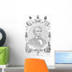 Portrait Abraham Lincoln Formed Wall Decal